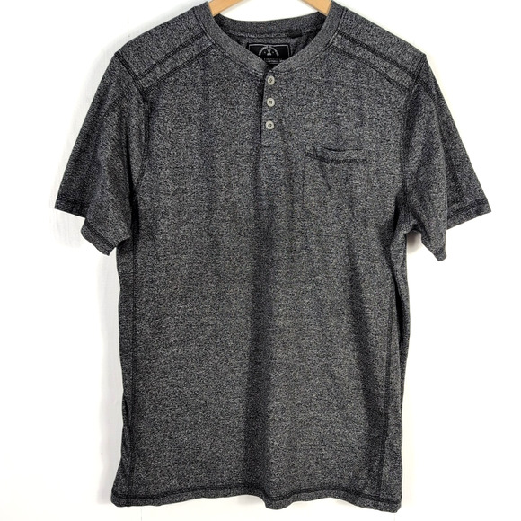 Knit Heritage Other - Knit Heritage Henley T-Shirt Men’s L Gray Short Sleeve Casual Pocket Lightweight
